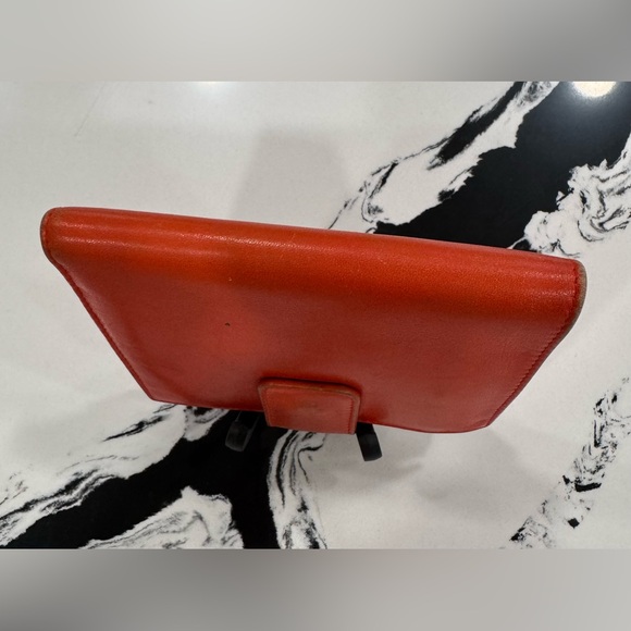 ✨ Vintage Gucci Bamboo Bar Wallet Burnt Orange Leather Bifold Italy - Picture 5 of 16